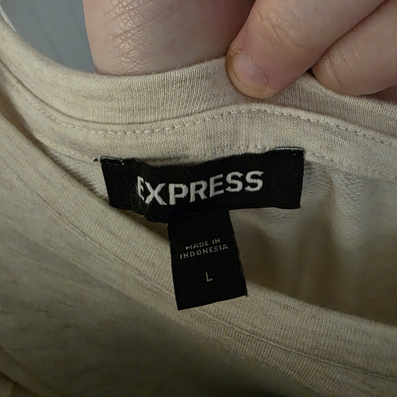 Express Cream Ruched Mini Dress - Picture 5 of 5